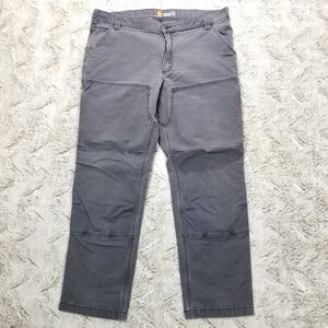 Carhartt Jeans Mens 40×32 Gray Relaxed Fit Medium Wash Denim
